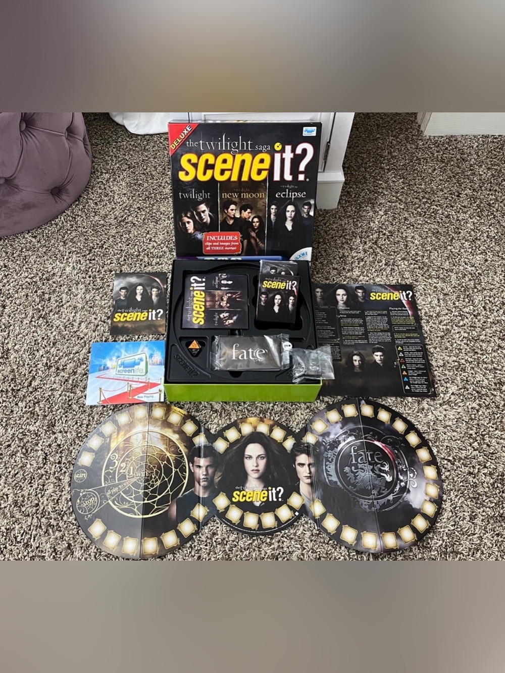 Twilight / New Moon / Eclipse - Deluxe Scene It? - DVD Board Game
